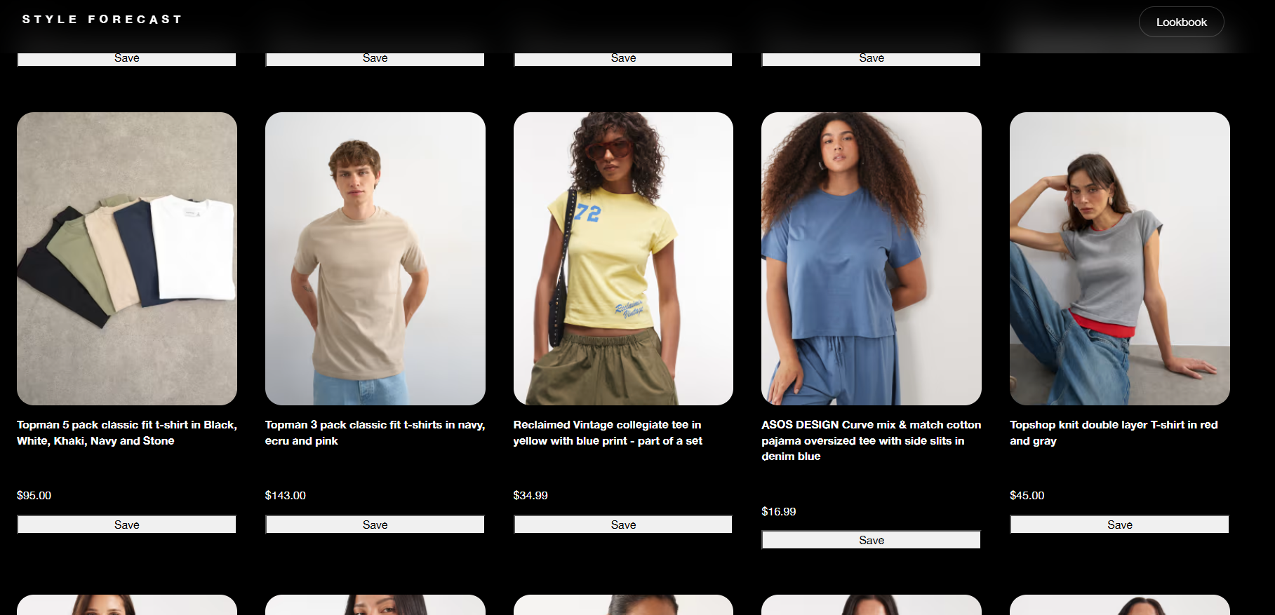 Lookbook View