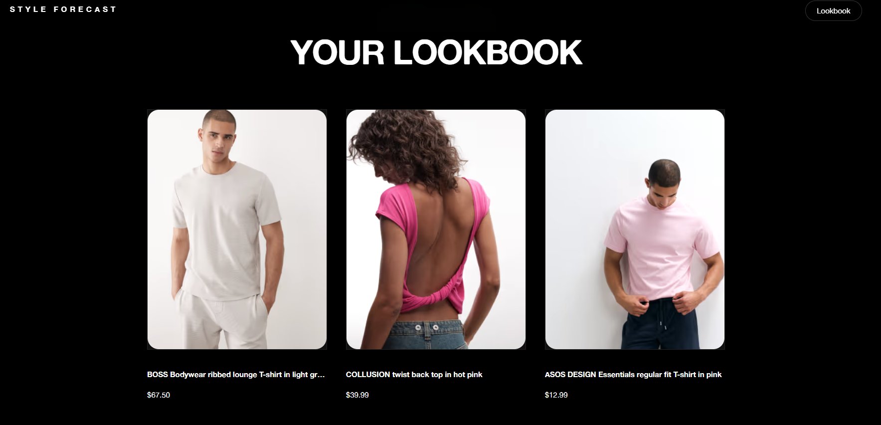 Lookbook View