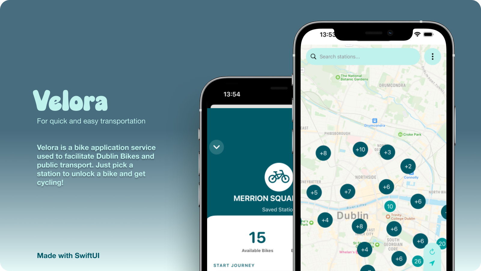 Final polished Velora app presentation screen