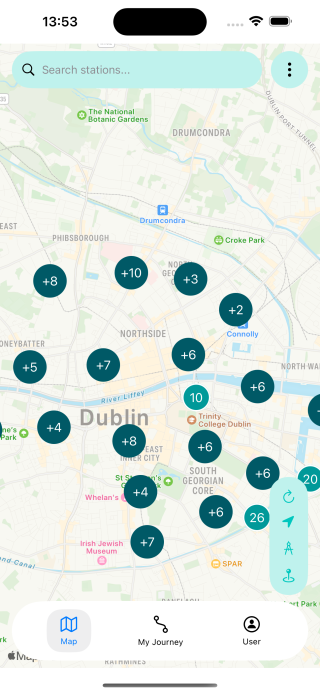 Map Layer with Station Clustering